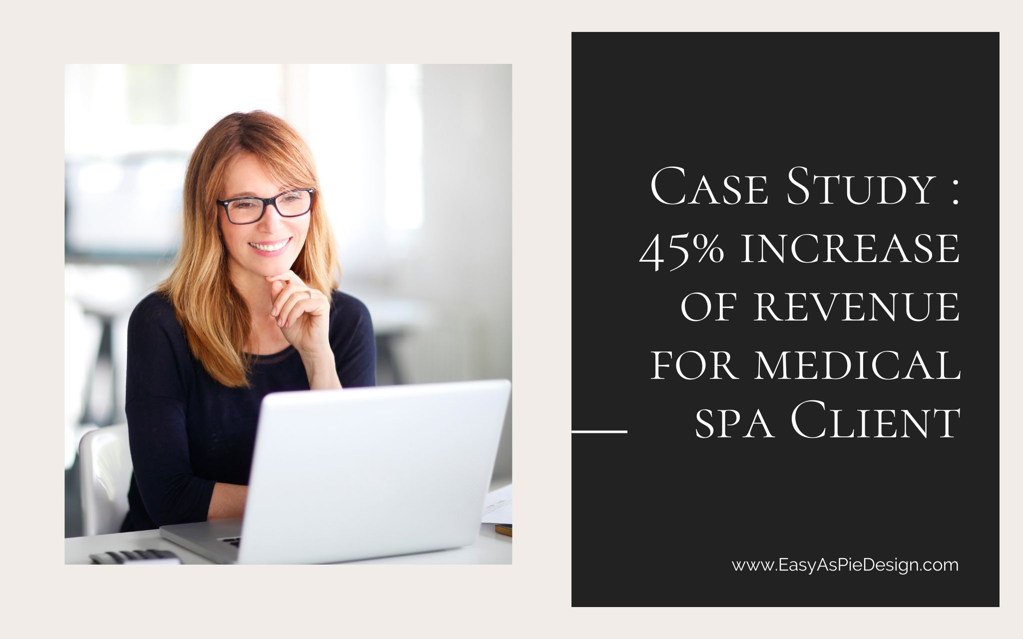 Case Study : 45% increase of revenue for medical spa Client